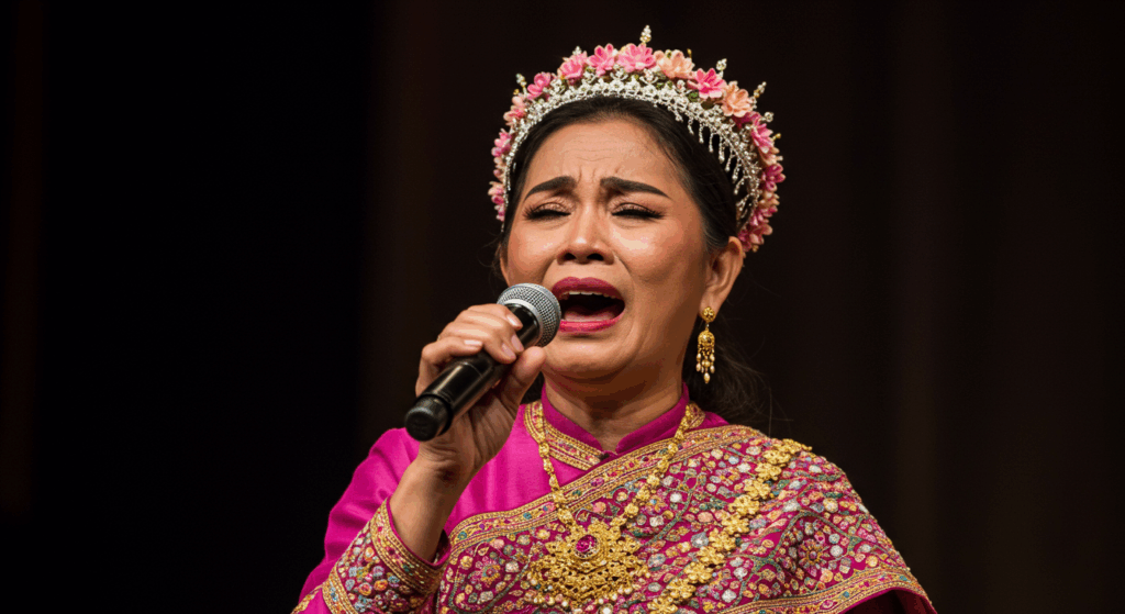  ศิลปินหมอลําแสดงความสามารถในรายการสงครามหมอลํา