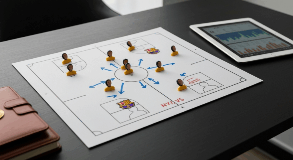 การวิเคราะห์แทคติกก่อนเกม บาร์ซา พบ โอลิมเปียกอส